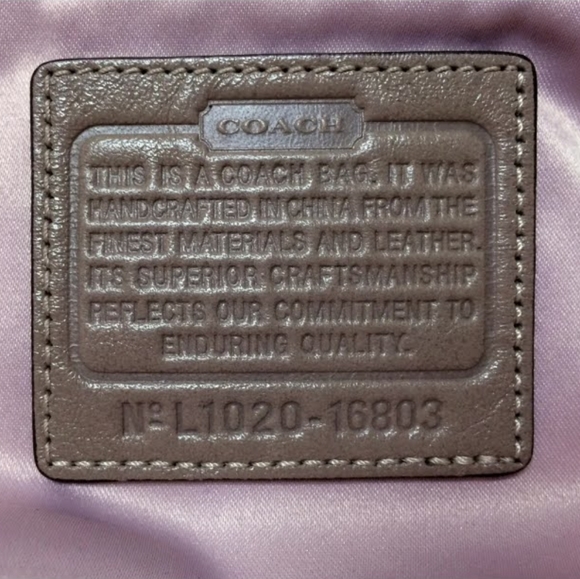 Coach Kristin Spectator Beige Leather/Crocodile Hobo Crossbody Handbag - Picture 8 of 15